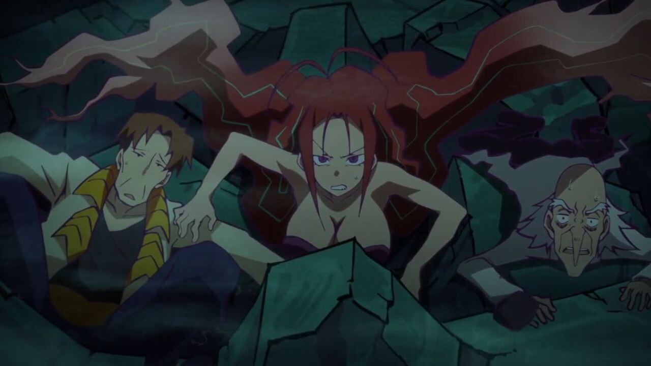 Heion Sedai no Idaten-tachi Brandy, Takeshita y Obami en escombros