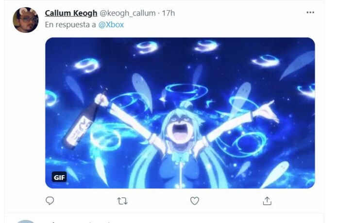 Xbox hace una épica referencia a la diosa Aqua de Konosuba 