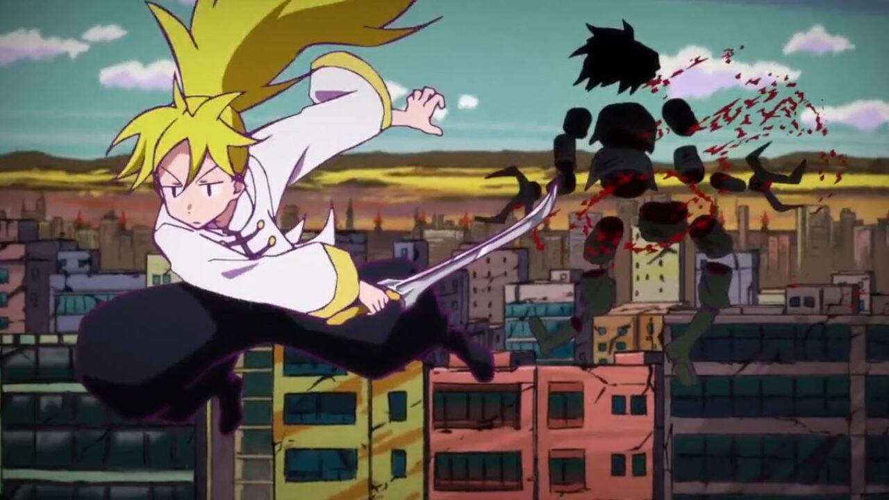 Heion Sedai no Idaten-tachi Rin matando demonios