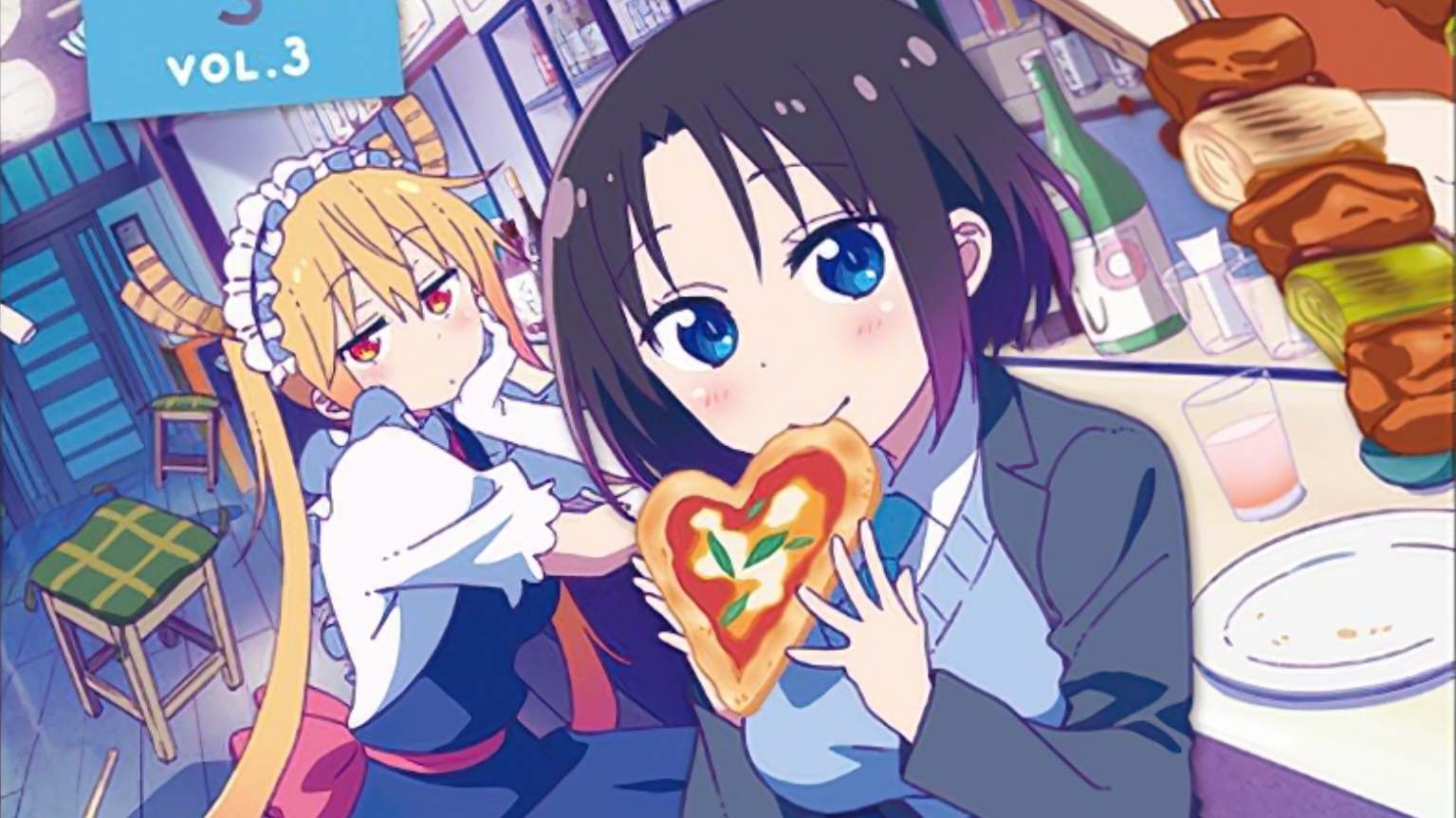 Kobayashi-san Chi no Maid Dragon S reveló detalles de su volumen 3 Blu-ray DVD