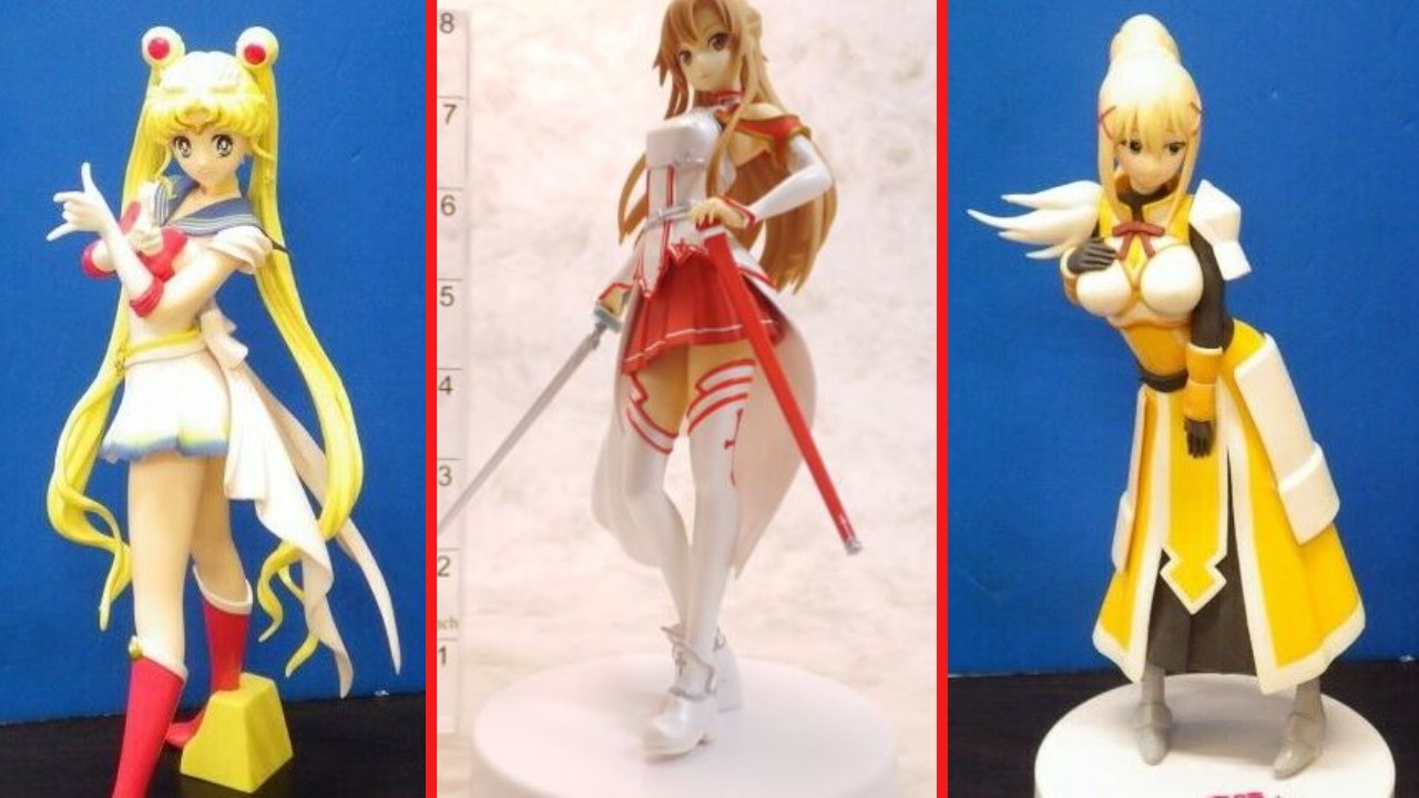 Figuras de anime eBay Sailor Moon, Asuna y Darkness
