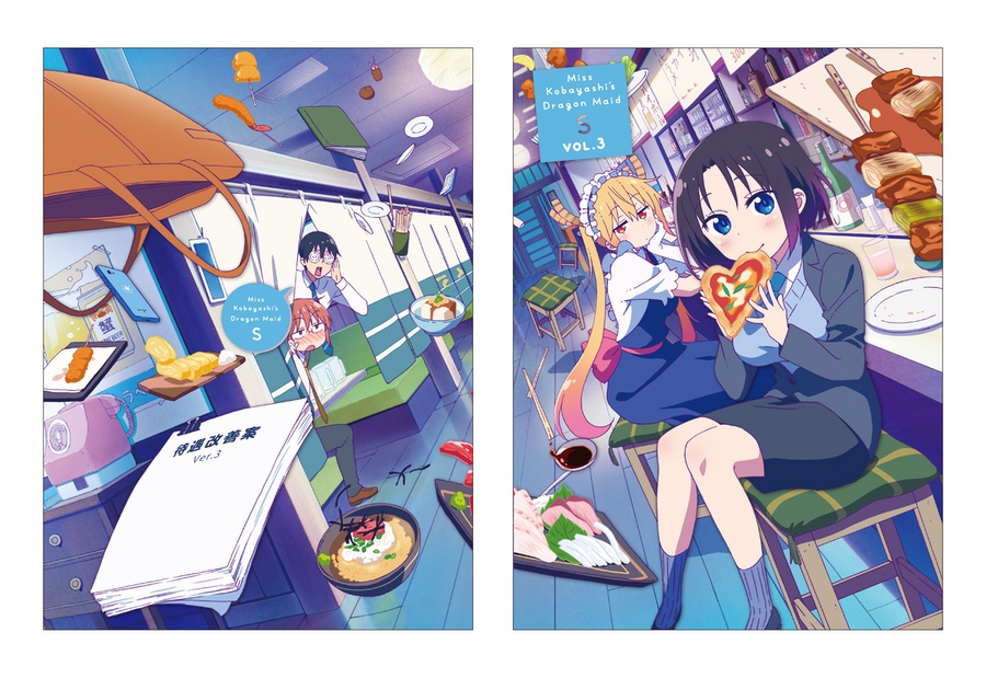 Kobayashi-san Chi no Maid Dragon S reveló detalles de su volumen 3 Blu-ray DVD