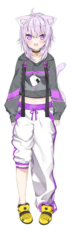 Nekomata-Okayu-vtuber-diseño-completo
