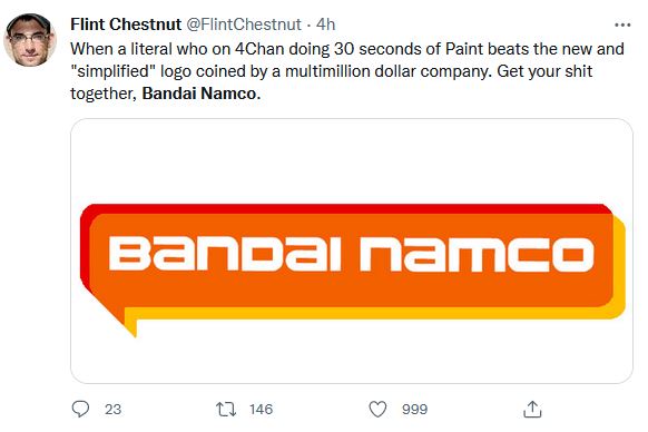 El nuevo logotipo de Bandai Namco es completamente odiado