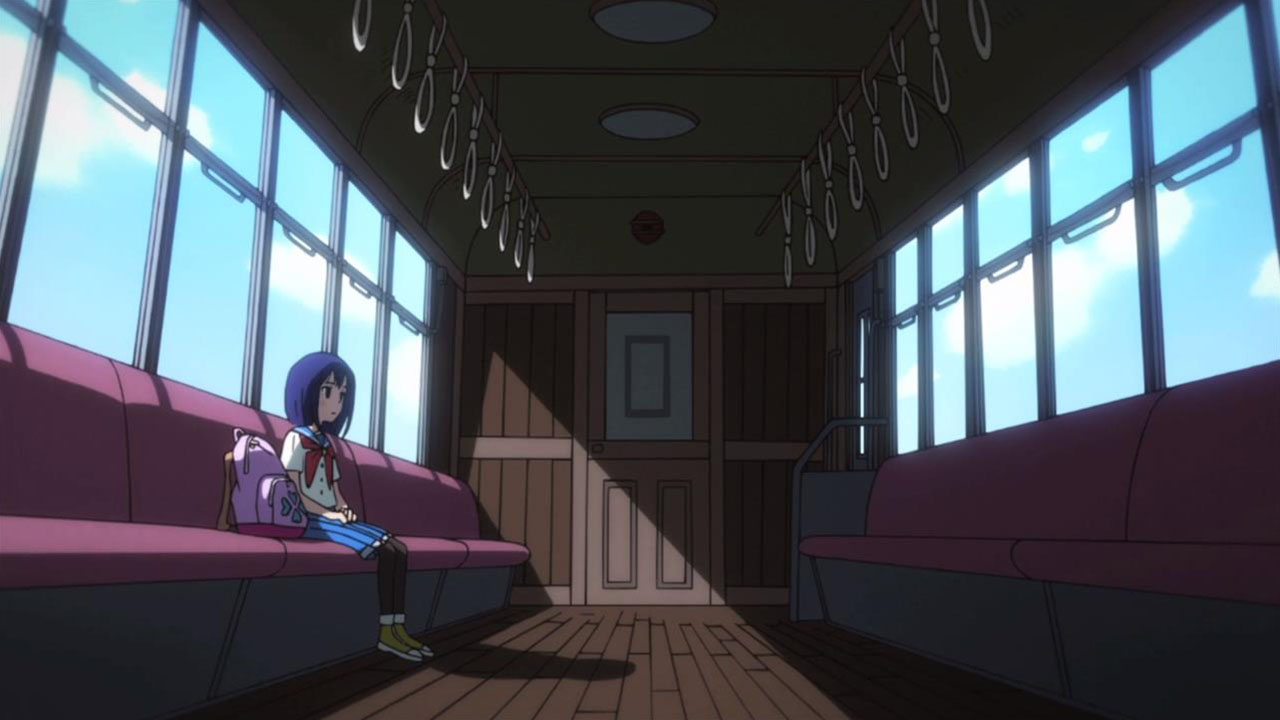 Una de las referencias mas claras en Flip Flappers es la de El viaje de Chihiro.