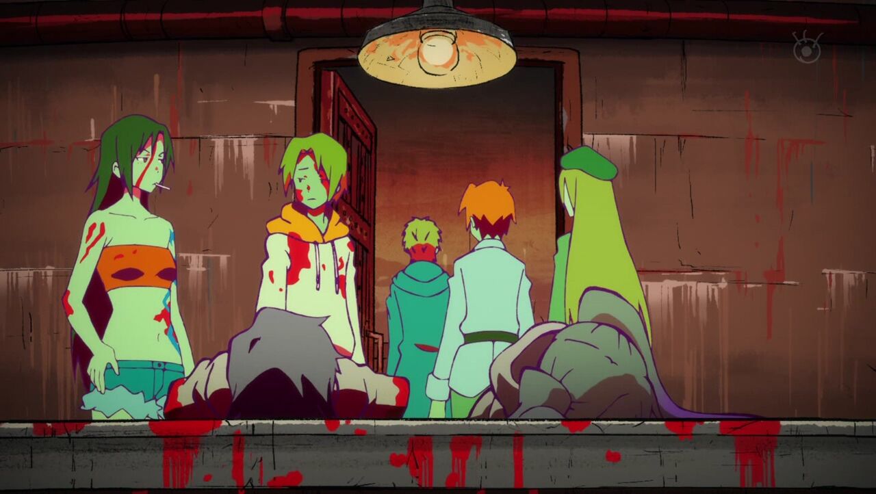 Heion Sedai no Idaten-tachi demonios torturando a Ysley y Paula