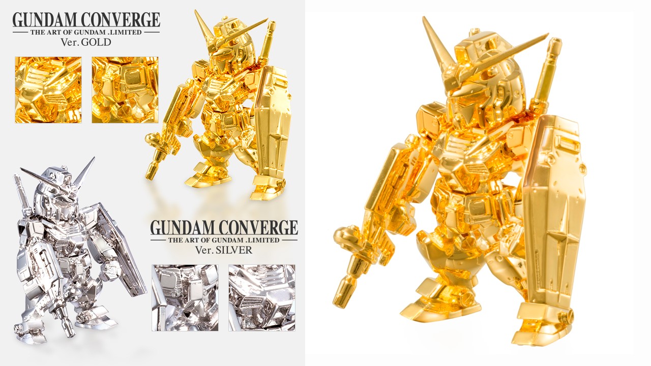 Top figuras de anime más caras Gundam CONVERGE versión Oro 