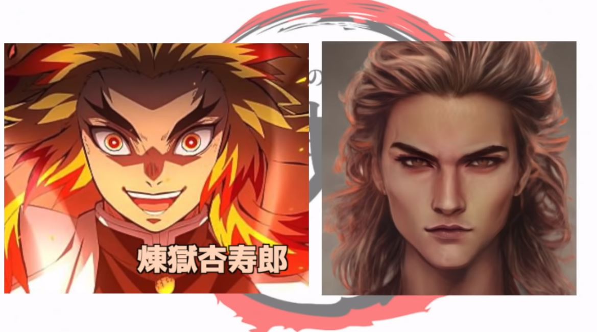 Kimetsu no yaiba personajes reales8