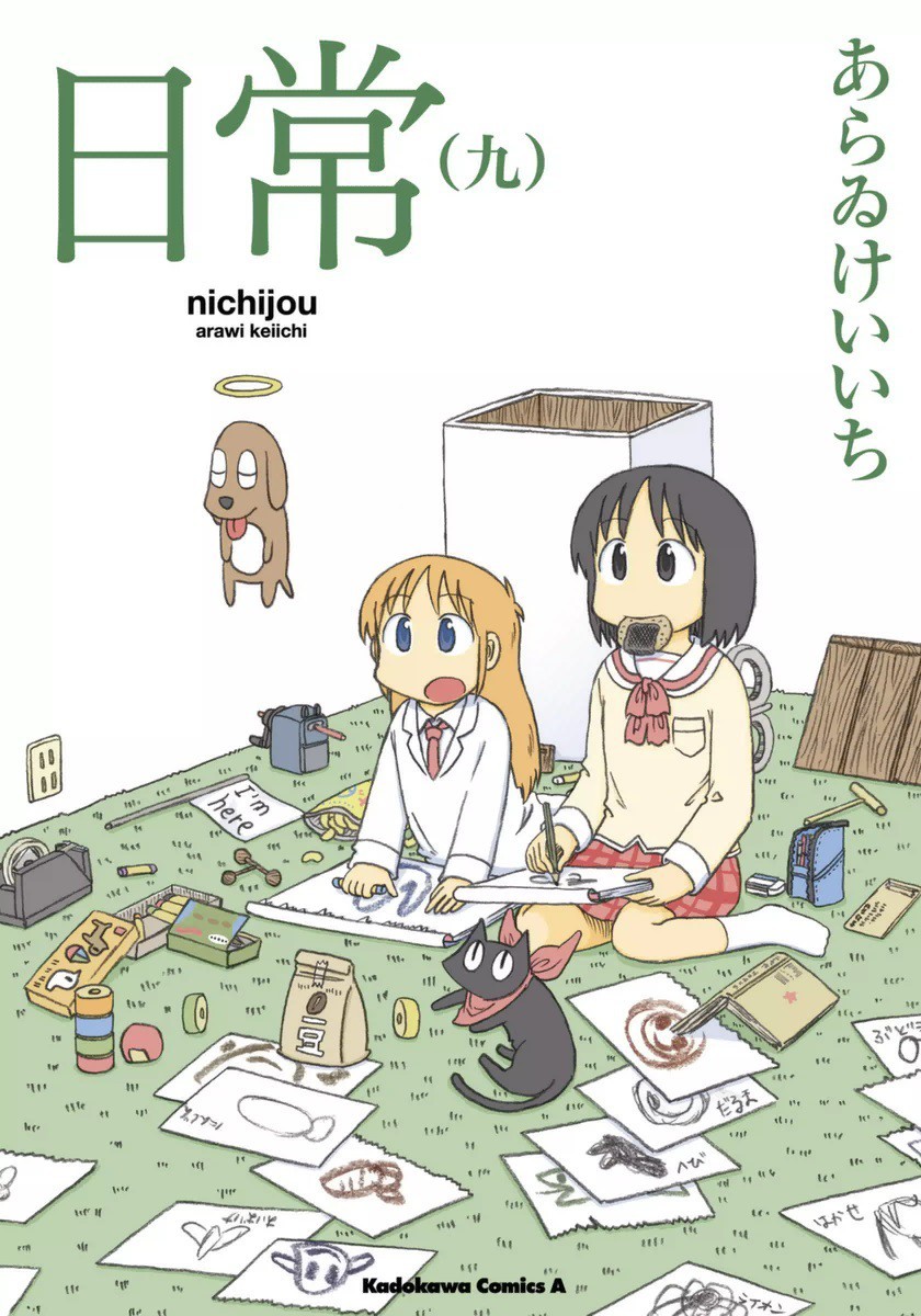 nichijou portada de algún volumen
