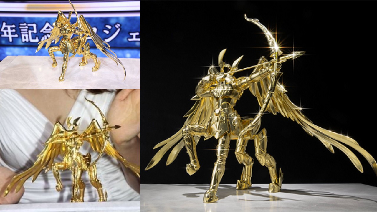 Top figuras de anime más caras Saint Seiya Myth Cloth Sagitario version Oro