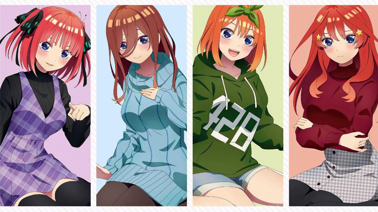 Las quintillizas de Go-Toubun no Hanayome estrenan hermosa mercancía
