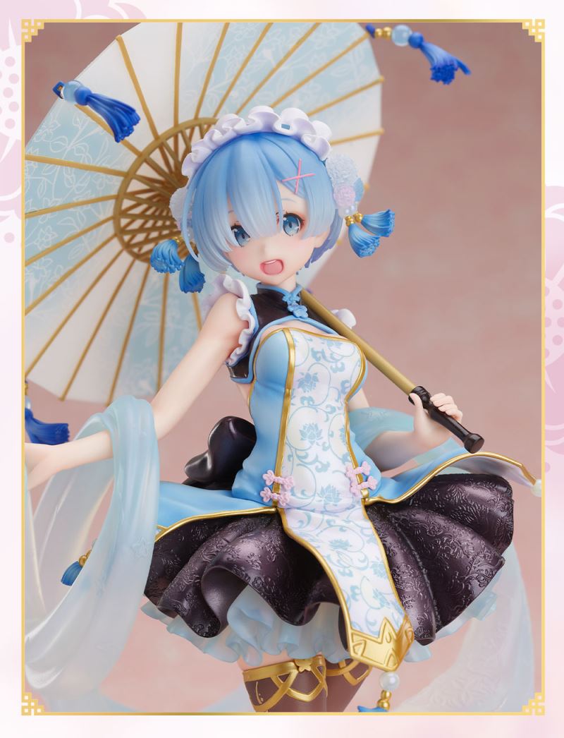 Re:Zero - Rem viste un hermoso vestido chino en una figura Re:Zero - Rem viste un hermoso vestido chino en una figura
