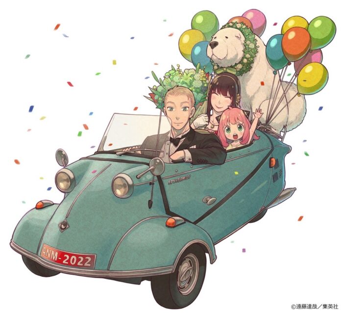 El creador de SPY x FAMILY celebra el anime con una ilustración de un viaje familiar