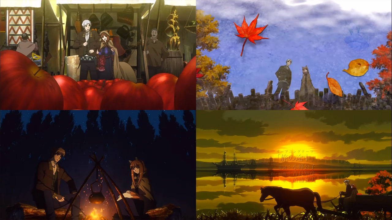 varias escenas del opening