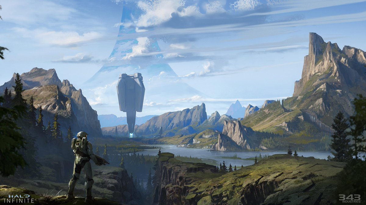 La gran mayoría de los paisajes en Halo Infinite son realmente preciosos.