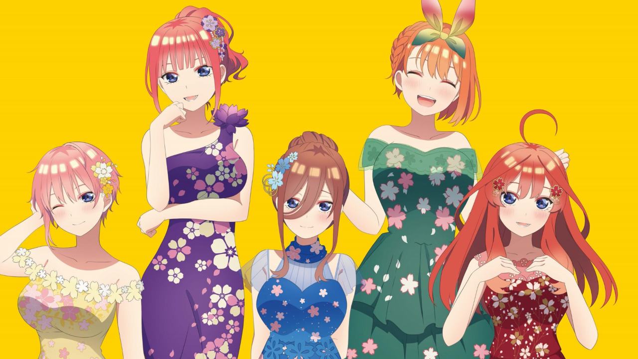 Go-Toubun no Hanayome - Las quintillizas visten lindos vestidos para una futura colaboración