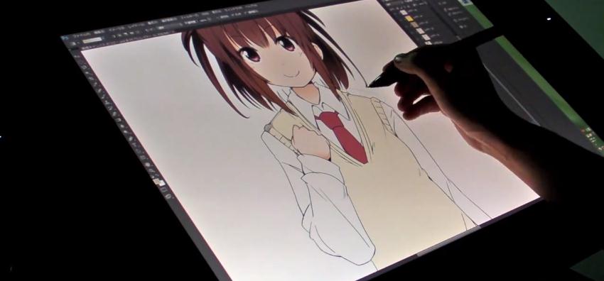dibujando waifu