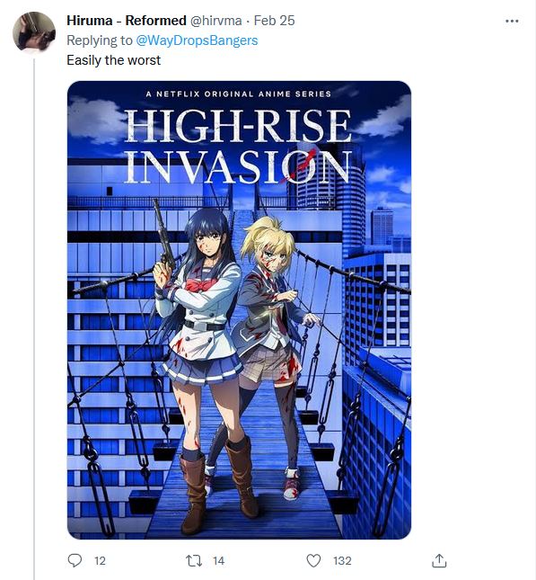 Peor anime Twitter