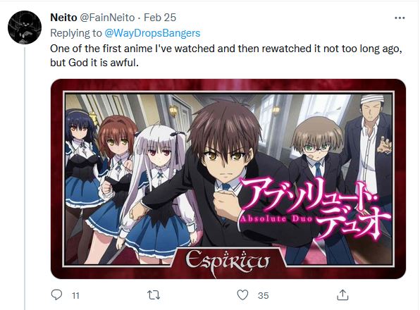 Peor anime Twitter