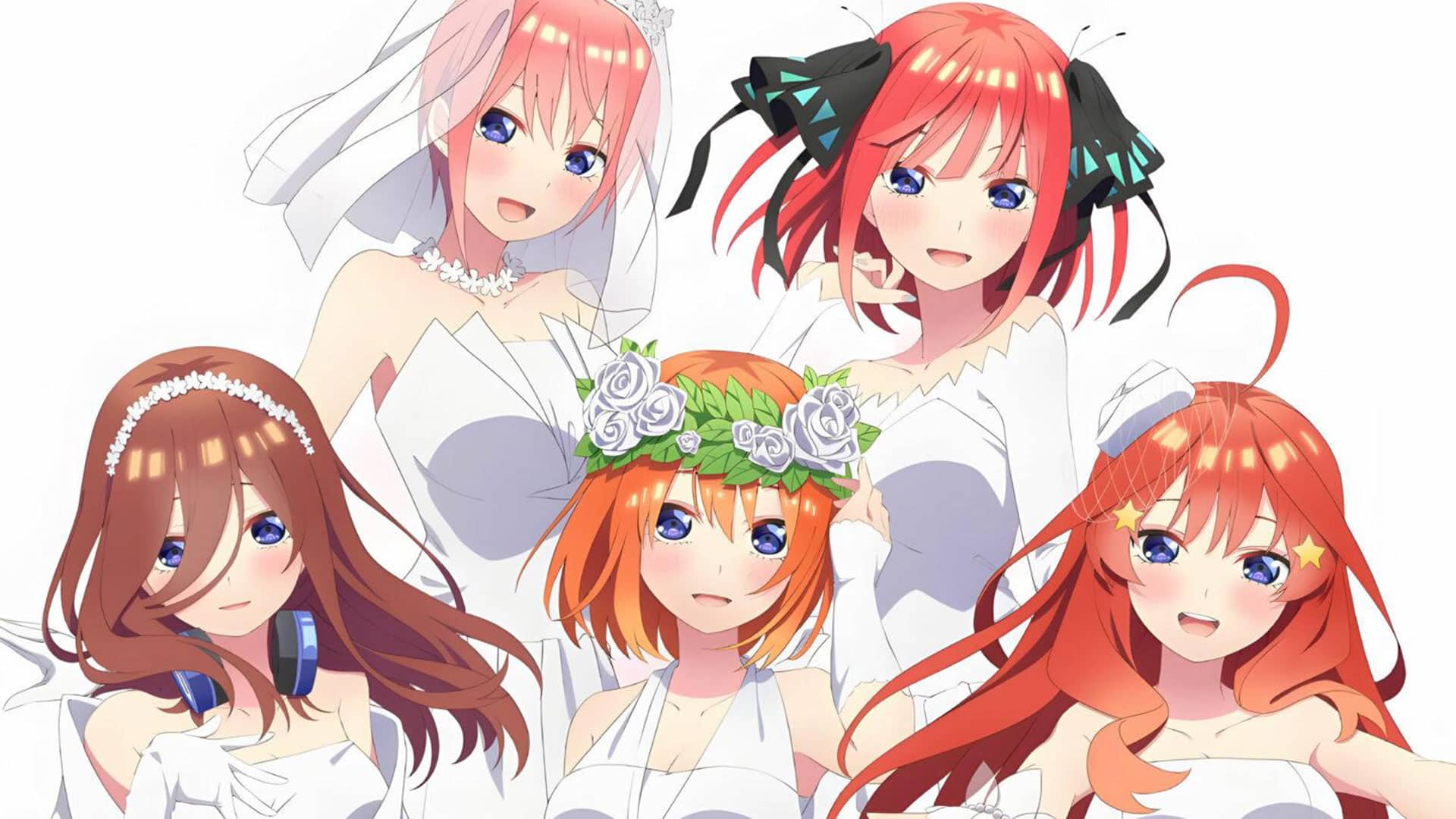 Go-Toubun no Hanayome vesitdas de novia