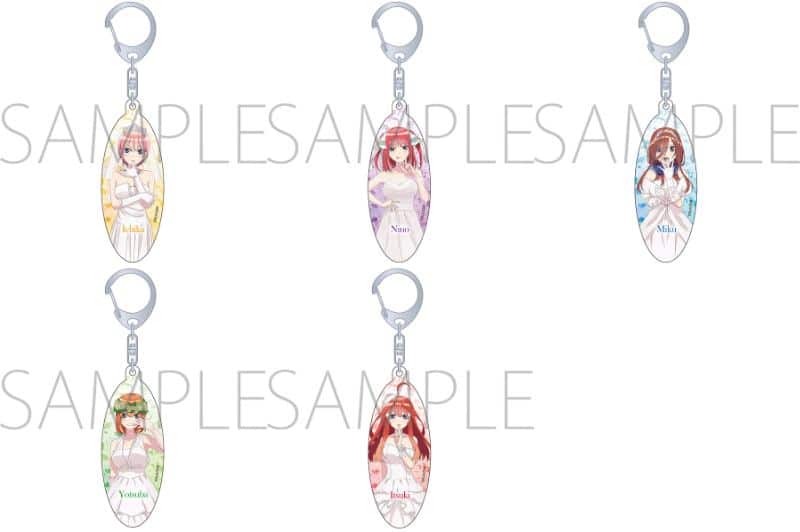 Go-toubun no Hanayome colaboracion animate llaveros