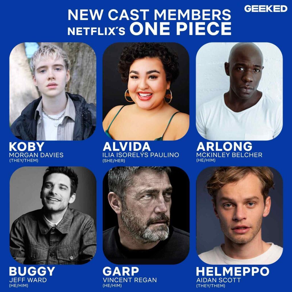 One piece - El Live Action de la serie revela el reparto de Buggy, Garp y Arlong