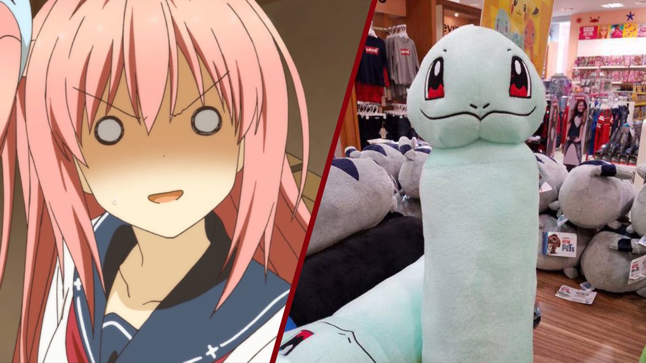 Pokemon almohada de squirtle con forma obscena