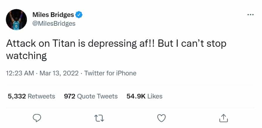 Shingeki no kyojin Miles Bridges