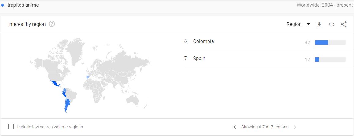 lugares donde mas se busca trapitos anime 