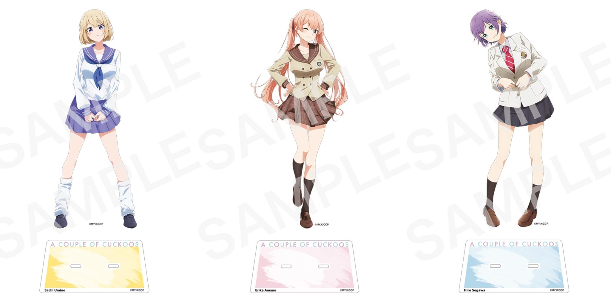 Kakkou no Iinazuke exhibicion figuras de acrilico