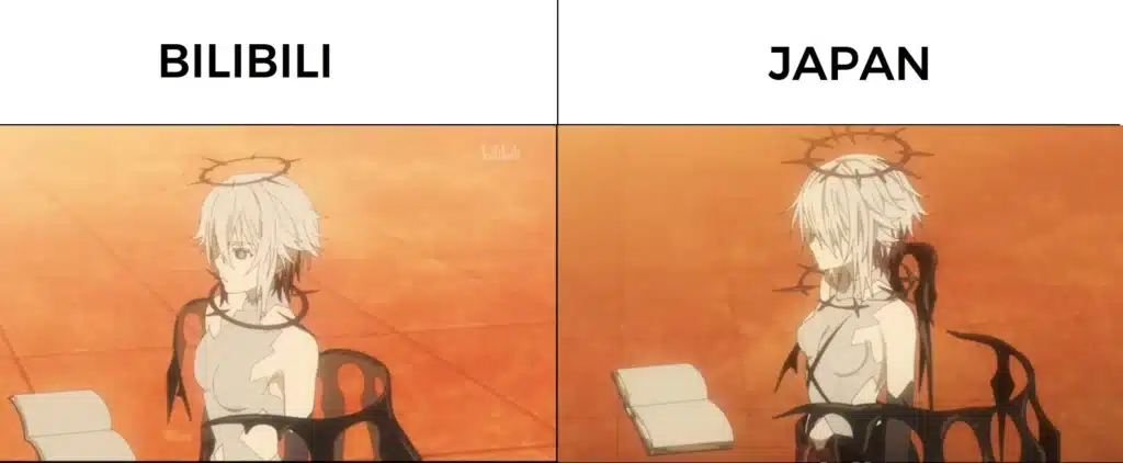 comparativa de la mala animacion de DAL IV en su tercer episodio