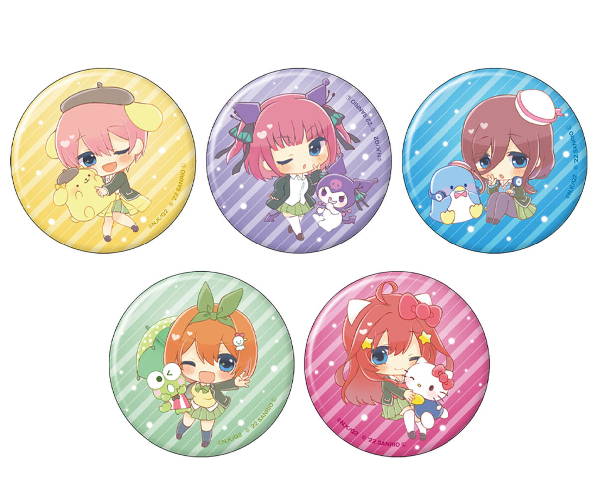 Go-Toubun no Hanayome: colaboracion de Hello Kitty con las hermanos nakano en Japon