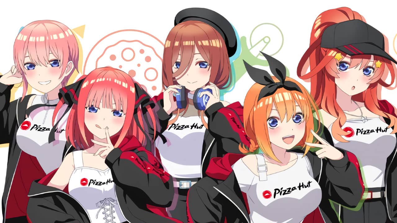 Go-Toubun no Hanayome colaboración Pizza Hut