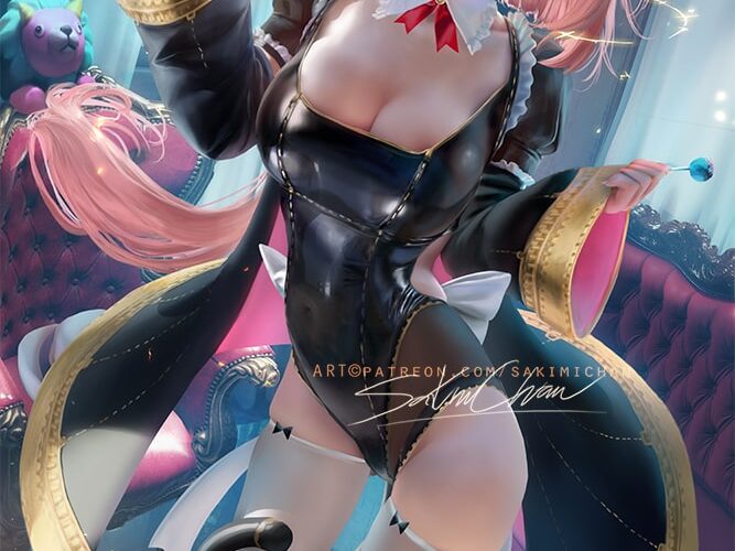 Ilustración realizada por SakimichanArt Anya Forger del anime Spy x Family 