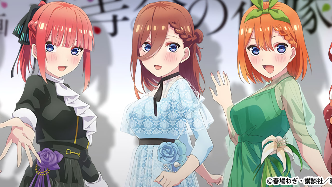 Go-Toubun no Hanayome Las quintillizas lucen elegantes vestidos