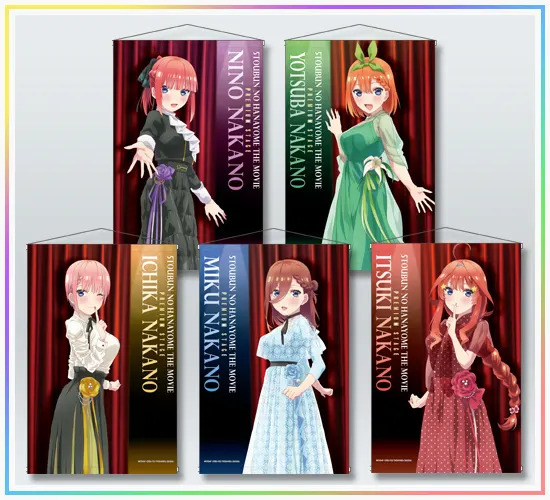 Go-Toubun no Hanayome: Las quintillizas lucen elegantes vestidos