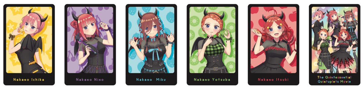 Las quintillizas de Go-Toubun no Hanayome se visten de coquetas demonios en esta colaboración