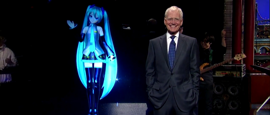 David Letterman y Hatsune Miku.