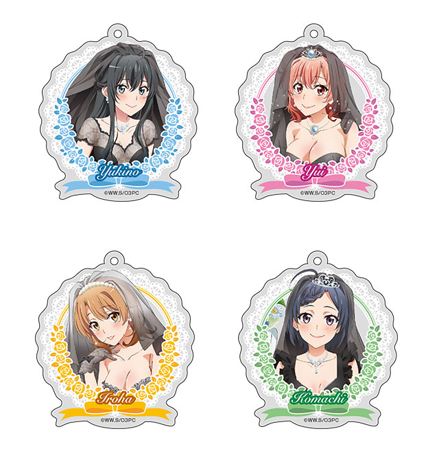 Oregairu Las chicas visten hermosos vestido de novia de color negro