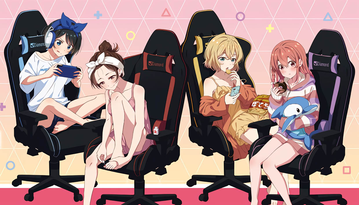 Kanojo, Okarishimasu: Las chicas revelan su lado gamer en una colaboración