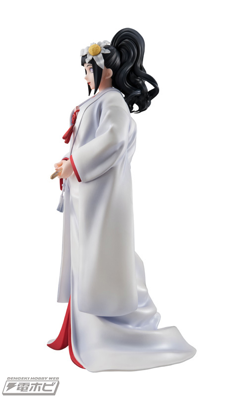 Naruto Hinata luce un hermoso vestido de novia en una figura