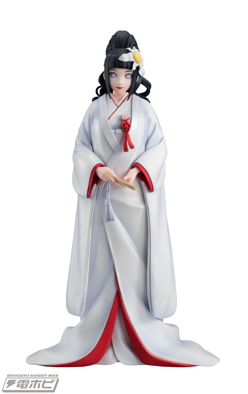 Naruto Hinata luce un hermoso vestido de novia en una figura