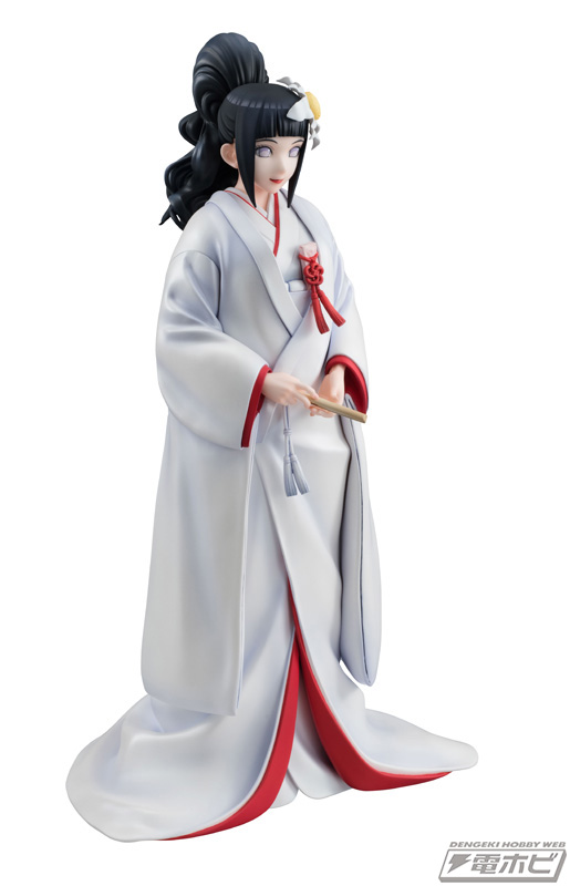Naruto Hinata luce un hermoso vestido de novia en una figura