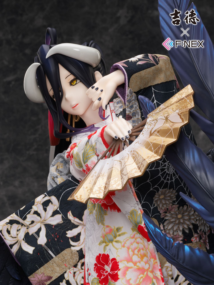 Overlord Albedo viste un hermoso kimono para una figura