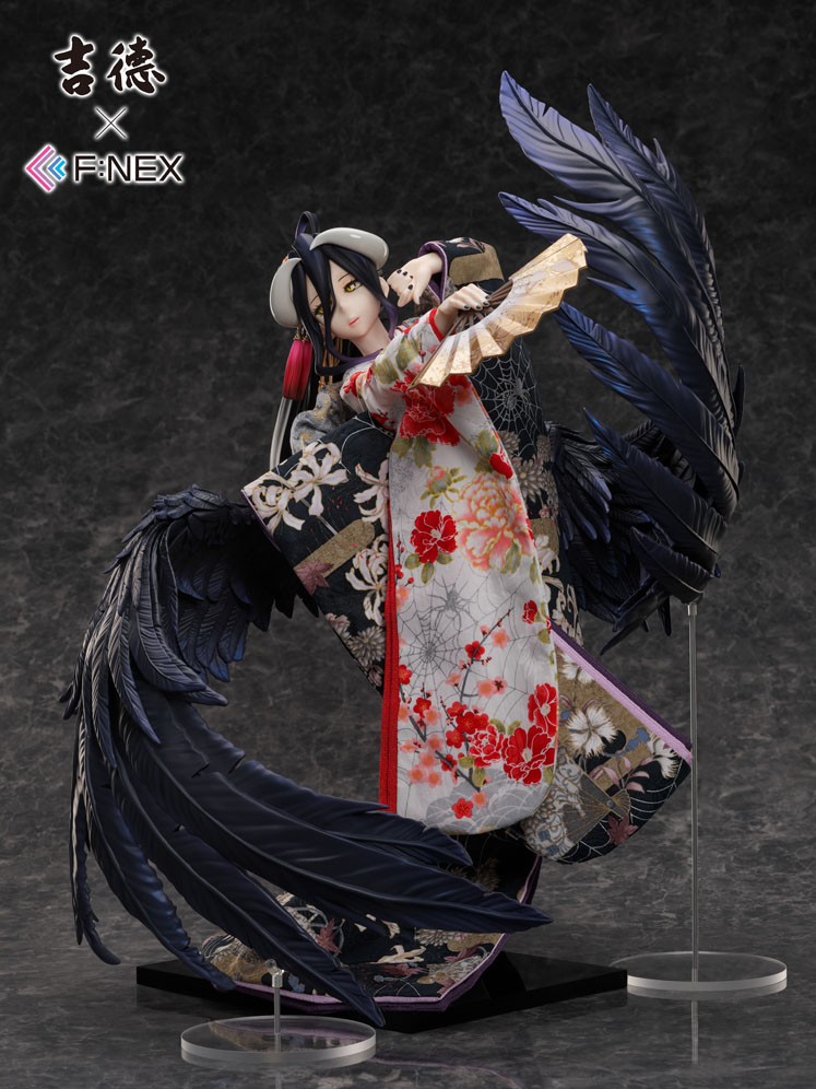 Overlord Albedo viste un hermoso kimono para una figura