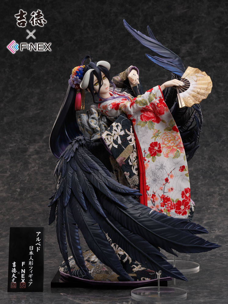 Overlord Albedo viste un hermoso kimono para una figura