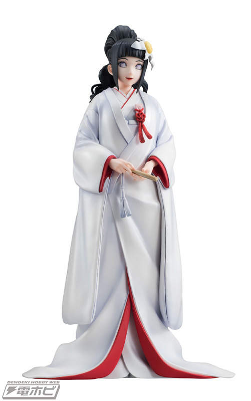Naruto Hinata luce un hermoso vestido de novia en una figura