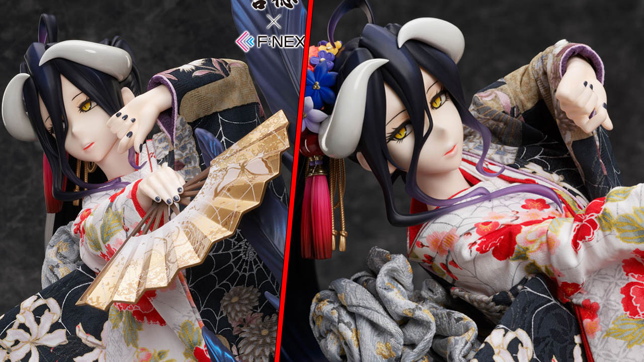 Overlord: Albedo viste un hermoso kimono para una figura