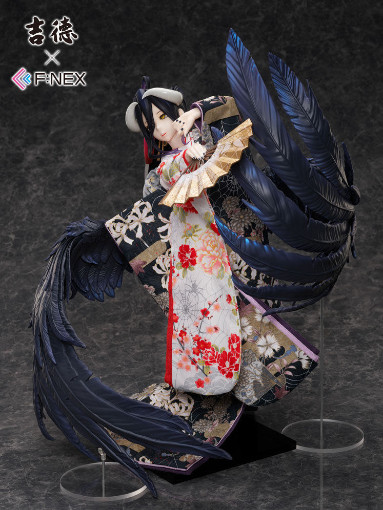 Overlord Albedo viste un hermoso kimono para una figura