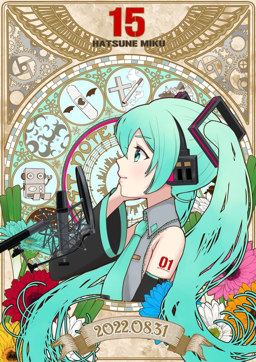 Hatsune miku cumpleaños ilustración9